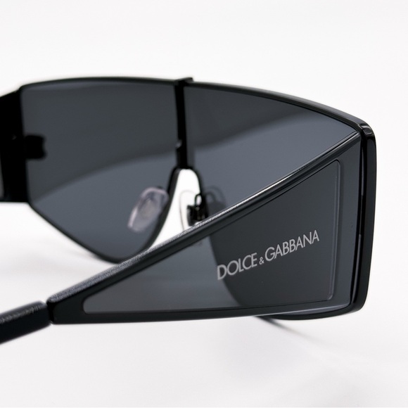 NEW DOLCE&GABBANA DG2305 01/87 OVERSIZED BLACK WOMEN SUNGLASSES DOLCE&GABBANA - Picture 7 of 10